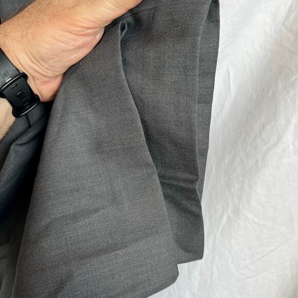 Knightsbridge Poly Blend Men's Gray Dress Slacks W36X L32 - Picture 6 of 6